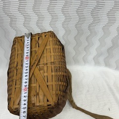 1295😸　竹籠 魚籠 腰籠 古道具 レトロの画像