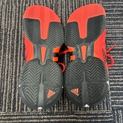 adidas テニスシューズ 27.0cm オレンジの画像