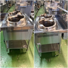 2022年    マルゼン2口中華レンジ  LPガスの画像