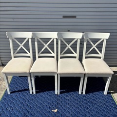 【セット販売】IKEA LISABOダイニングテーブル＋【IKEA INGOLF（インゴルフ）チェア 4脚セットの画像