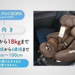 回転式便利ですapricaチャイルドシートの画像