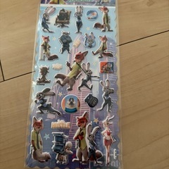 中国限定ディズニー公式ズートピアクッションシールの画像