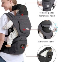 Gabesy抱っこ紐 ヒップシート　ダークグレーの画像