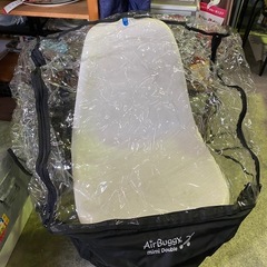 🍀2人乗りベビーカー  エアバギーミミダブルレインカバー ☆未使用品☆の画像