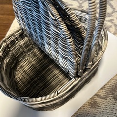 藤かご　ピクニックの画像