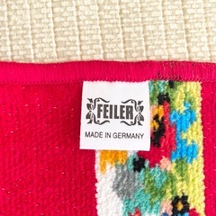 【FEILER】フェイラー スタイ 赤 の画像
