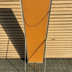 アルミフレーム 全身 スタンドミラー 全身鏡 姿見 自立式 シンプルデザイン ・高さ150.5cm×幅38cmの画像