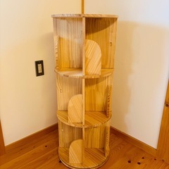木製　回転本棚の画像