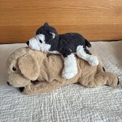 IKEA  ソフトトイ　ぬいぐるみ　シベリアンハスキー&ゴールデンレトリバーの画像