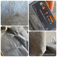 着る毛布2着と電気カーペットの画像