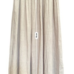 ベージュ フレアロングスカート ウエスト31cm丈78cm SM2の画像