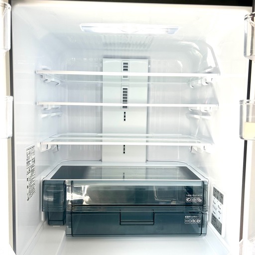 【高年式2025年製】極美品！SHARP 6ドアノンフロン冷凍冷蔵庫SJ-MF43P-H 429L 奥行薄型モデル