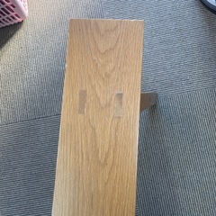 (取引中)無印　オーク無垢材ベンチ　大の画像