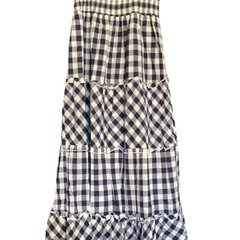 Sorridere ギンガムチェック キャミソール ロングワンピース Lの画像