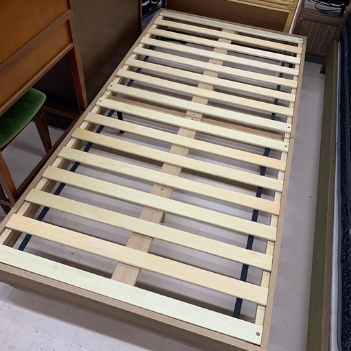 美原店　① スノコベッド　シングル　マットレスセット　スイデコ