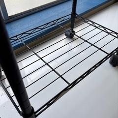 【ジャングル深井店】ミニメタルラック ブラック 収納家具 堺市 深井【FU274】の画像