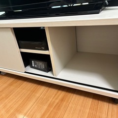 テレビ台 ホワイト 木製の画像