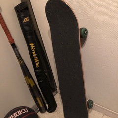 スケボー、バスケットボールの画像