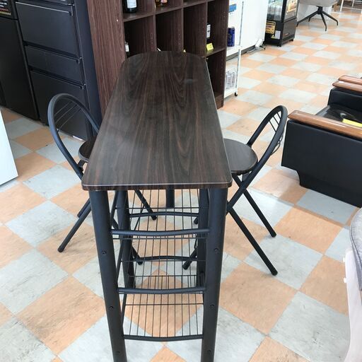 ＼家具＊家電のお店／【ｼﾞｬﾝｸﾞﾙｼﾞｬﾝｸﾞﾙ石川金沢店】カウンターテーブルセット 不二貿易      W(幅)120cm×D(奥行き)40cm×H(高さ)88cm