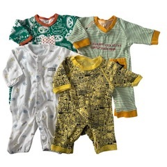 新生児肌着6枚　カバーオール4枚の画像