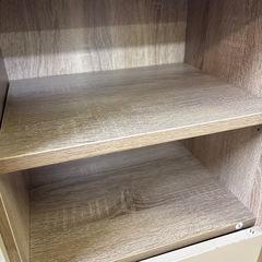 【ジャングル深井店】収納棚 ナチュラル×白 収納家具 堺市 深井【FU265】の画像