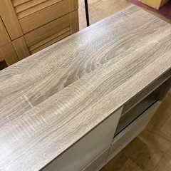 【ジャングル深井店】収納棚 ナチュラル×白 収納家具 堺市 深井【FU265】の画像