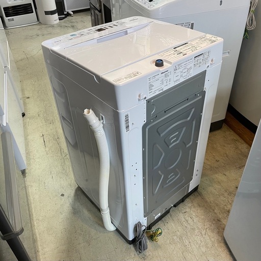 説明書付き Hisense 4.5kg簡易乾燥付洗濯機 HW-E4503 2020年製 中古