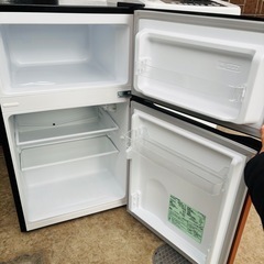 IRIS OHYAMA 87L 冷蔵庫 PRC-B092D-M ドアポケット欠品 小型 動作品◇2021年製/YMJ031-05の画像