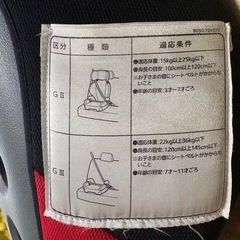 ジュニアシートハイバックのみ　3〜7才の画像