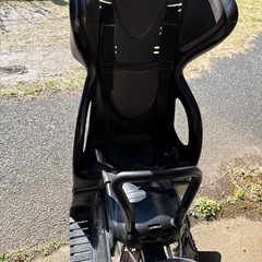 3人乗り自転車 ブラウン チャイルドシート付きの画像