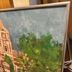 油絵　風景画　牛久シャトーの画像