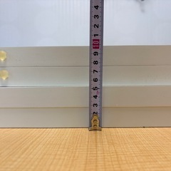 木材　加工板　白い板　仕切り板4枚　　の画像