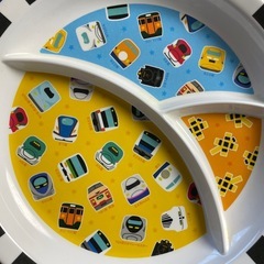 プラレール 食器セット ランチプレートの画像