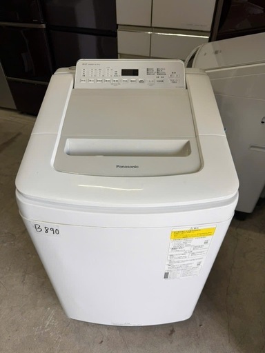 NO B890?福岡市内配送設置無料✨?縦型洗濯乾燥機 シルバー NA-FD80H8-S [洗濯8.0kg /乾燥4.5kg /ヒータ