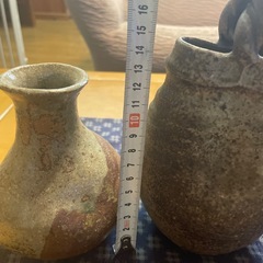 渋い和風の花瓶３点セットの画像