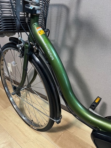 美品✨ ヤマハ電動自転車、バッテリー12.8Ah、前後タイヤは新品に交換済み