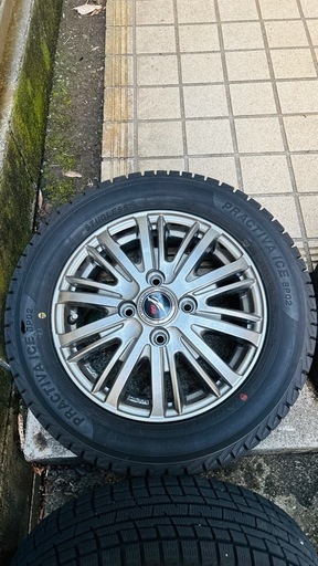 スタッドレスタイヤ 155/65R13 アルミホイール付 4本セット 