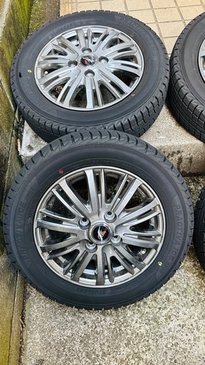 スタッドレスタイヤ 155/65R13 アルミホイール付 4本セット 