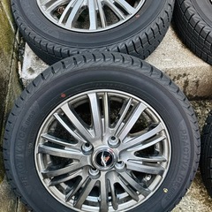スタッドレスタイヤ 155/65R13 アルミホイール付 4本セット の画像