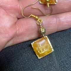 ピアス　メーカー不明　マリンテイスト　モチーフデザイン　フックピアスの画像