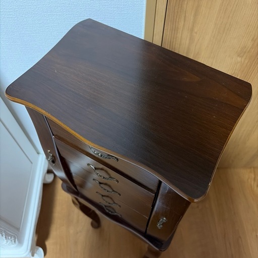ヴィンテージ  家具折り畳みミラー付き