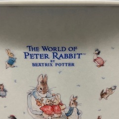 【中古】ペダル式ゴミ箱　ピーターラビット 【G0304IC】の画像