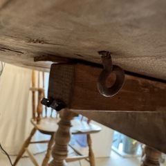 フランスアンティーク　バタフライテーブル　センターテーブル剥離　ストリップド家具の画像