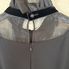 ブラックワンピース　結婚式　ドレスの画像