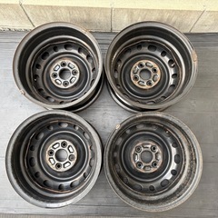 定番人気‼️デミオ鉄チン 14インチ6J 軽カスタムサイズの画像