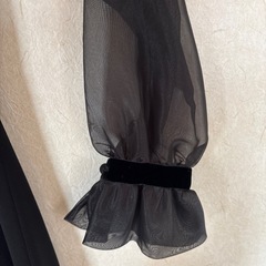 ブラックワンピース　結婚式　ドレスの画像