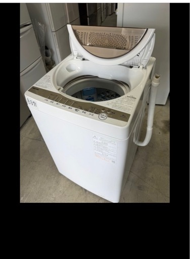 NO B891?福岡市内配送設置無料✨?全自動洗濯機 グランホワイト AW6GM1-W [洗濯6.0kg /簡易乾燥(送風機能) /上