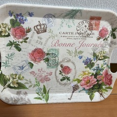 ゴミ箱2つ　おぼんの画像