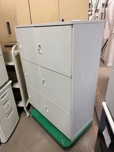 DSK 6人用ロッカー　天板 鍵付き　幅90 奥45 高さ121cm　L945-11PLS-W　ダイシン工業　2021年
