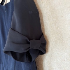 ネイビー　ワンピース　ドレス　Lの画像